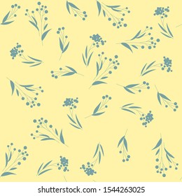 Seamless floral pattern with roses, vector illustration in vintage style