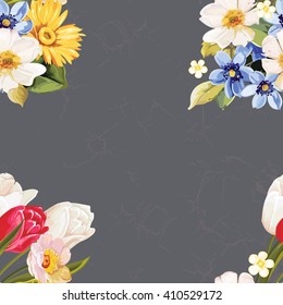 Seamless floral pattern with roses Vector Illustration EPS8