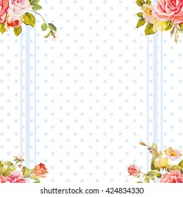 Seamless floral pattern with roses Vector Illustration EPS8