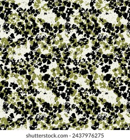 Seamless floral pattern, rustic ditsy print with cute spring botany in liberty arrangement. Pretty botanical design: small hand drawn flowers buds, tiny leaves on white background. Vector illustration