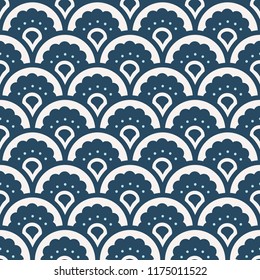 seamless floral pattern in scandinavian style