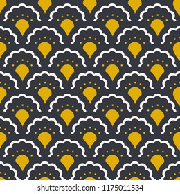 seamless floral pattern in scandinavian style