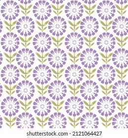 seamless floral pattern in scandinavian style,seamless vintage flower  pattern seamless purple retro floral pattern