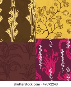 Seamless Floral Pattern Set 2