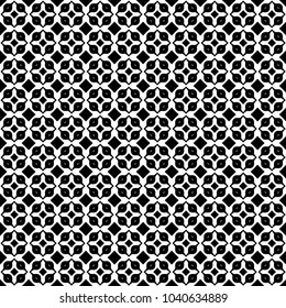 Seamless floral pattern set, abstract decorative shapes, geometric seamless pattern, minimalistic style