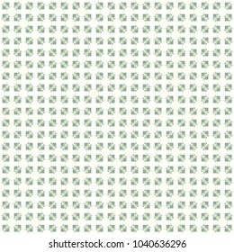 Seamless floral pattern set, abstract decorative shapes, geometric seamless pattern, minimalistic style