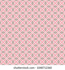 Seamless floral pattern set, abstract decorative shapes, geometric seamless pattern, minimalistic style