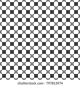 Seamless floral pattern set, abstract decorative shapes, geometric seamless pattern, minimalistic style
