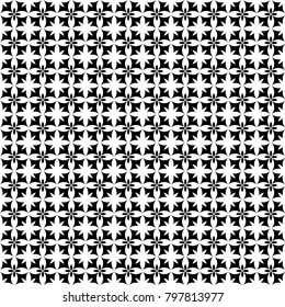 Seamless floral pattern set, abstract decorative shapes, geometric seamless pattern, minimalistic style