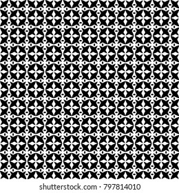 Seamless floral pattern set, abstract decorative shapes, geometric seamless pattern, minimalistic style
