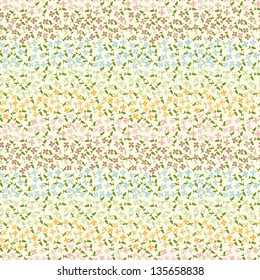 Seamless floral pattern with small cute flowers
