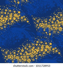 Seamless Floral Pattern with Small Freehand Flowers in Zentangle Style. Hand Drawn Doodle Rapport. Seamless Background for Print, Calico, Fabric, Linen. Vector Texture with Delicate Blossoms