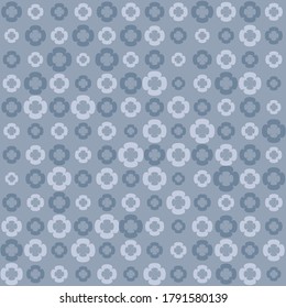 Patrón floral sin foco con flores pequeñas y grandes. Elemento de diseño para fondos de fondo, banners Web o fondos de escritorio en colores grises
