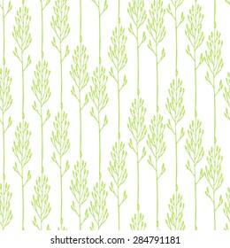 Seamless floral pattern with spikelets 