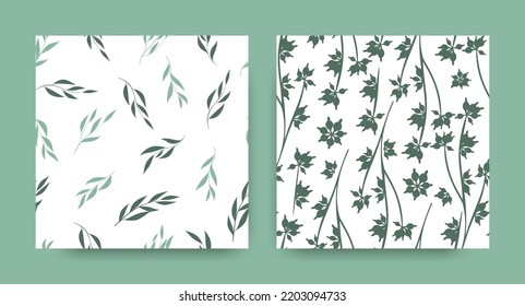 Seamless Floral Pattern. Spring Flower Print. Exotic Textile Design. Eucalyptus Pattern. Hand Painted Fern Trees. Elegant Botanic Texture. Fashion Botanical Border. Herbal Floral Pattern.