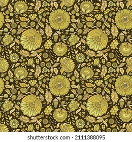 Seamless floral pattern, springsummer backdrop.