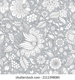 Seamless floral pattern, springsummer backdrop.
