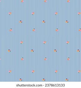seamless floral pattern with stripes pattern, floral stripes aop, textile print, shirting pattern