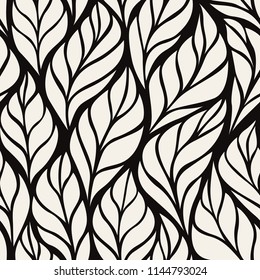 Seamless floral pattern. Stylish repeating texture. Repeating texture with leaves.