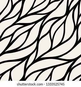 Seamless floral pattern. Stylish repeating texture. Repeating texture with leaves.  Can be used as swatch for illustrator.