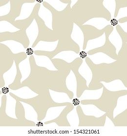 Seamless floral pattern. Stylish repeating texture. Delicate repeating design