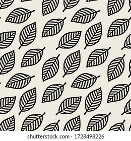 Patrón floral sin foco. Textura repetitiva elegante. Textura repetitiva con hojas.
