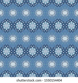 Seamless floral pattern. Stylized doodle flowers. Spanish ethnic embroidery. Folk ornament. Solar sign. Mediterranean print. Indian Oriental or Turkish textiles. Boho wallpaper. Hipster art.
