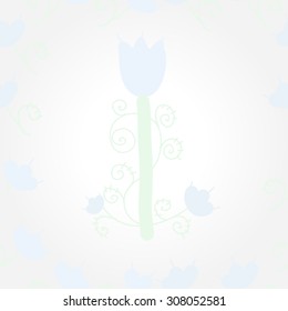 Seamless  floral pattern, stylized flowers, branches, spots, doodles,spirals,Ukrainian folklore . Hand drawn.