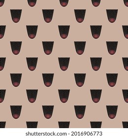 Seamless floral pattern with stylized lotus flowers. Ancient Greek ethnic motif.