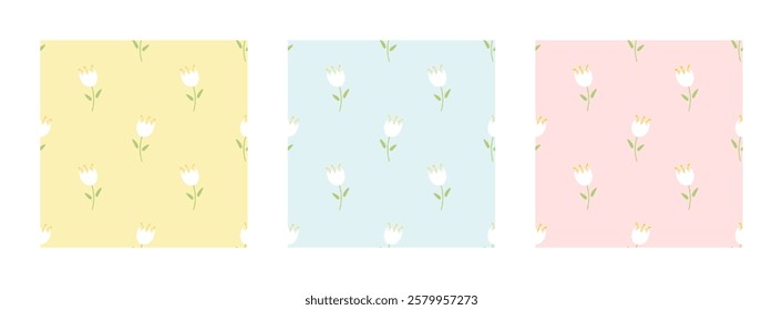 Seamless floral pattern, summer ditsy print with hand drawn wild flowers. Abstract flowers. Vector illustration for design of dress, phone cases, covers, wallpaper, wrapping paper, backgrounds