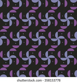 Seamless floral pattern with swastika