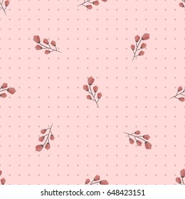 Seamless floral pattern. sweet seamless background for textile, cotton fabric, covers, wallpapers, print, gift wrap and scrapbooking