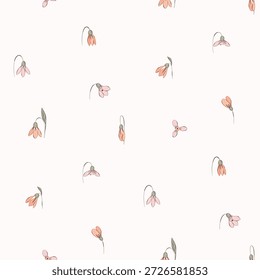 padrão floral sem costura, padrão têxtil, impressão de tecido em estilo elegante em fundo claro, floral atemporal, flor de cor macia. design de superfície para têxteis caseiros, padrão de papel de parede, design pronto para impressão.