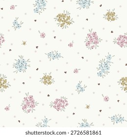 padrão floral sem costura, padrão têxtil, impressão de tecido em estilo elegante sobre fundo claro, floral atemporal, flor multi cor. design de superfície para casa têxtil, padrão de papel de parede, design pronto para impressão.