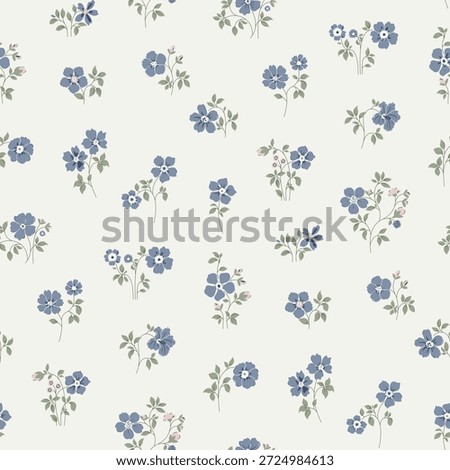 seamless floral pattern, textile pattern, fabric print in classic vintage style on light background, timeless floral, soft color flower. surface design for home textile, wallpaper pattern, print ready design.