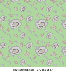 nahtloses Blumenmuster, Textil, Hauseinrichtung