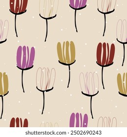 Seamless floral pattern textile vector background  for print, wallpaper,gift wrapping,packaging seamless vector background design 
