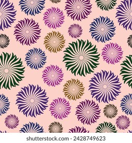Seamless floral pattern for textile, wallpaper, printing, fabric design, wrapping paper, digital paper.