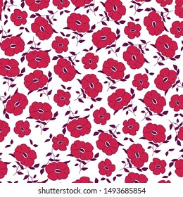 Seamless floral pattern for textiles, fabrics and paper design.