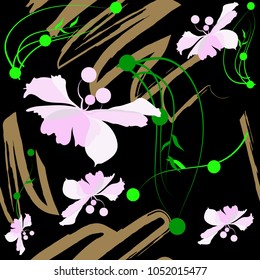 Seamless floral pattern, texture