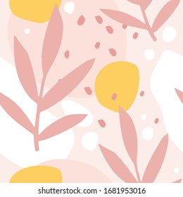 Nahtlose Blumenmuster. Texturgewebe, Tapeten, Schreibwaren, Verpackungsdesign. Vektorillustration Handgezeichnete Illustration