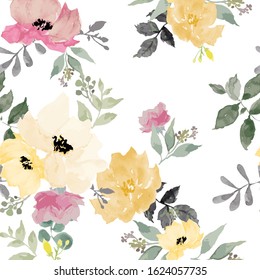 Seamless floral pattern texture. Vector floral background. Print