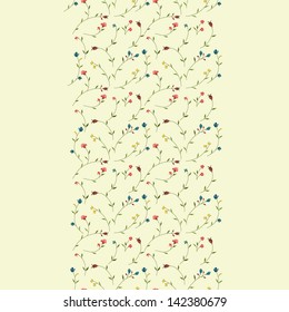 Seamless floral pattern with tiny flowers