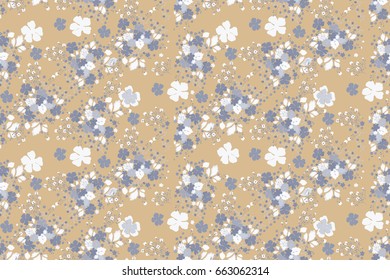 Seamless floral pattern. Traditional texture for design textiles, wrapping, wallpaper, paper.