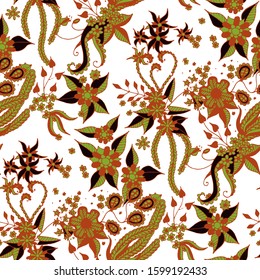 Seamless Floral Pattern. Trendy Orient Rapport.
