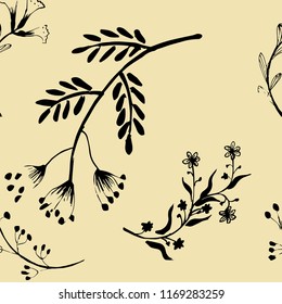Seamless floral pattern, Trendy Seamless Floral Pattern In Vector