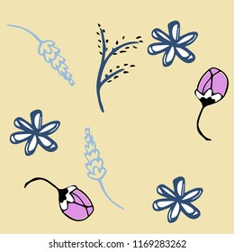 Seamless floral pattern, Trendy Seamless Floral Pattern In Vector