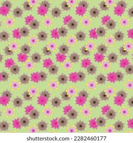 Patrón floral sin foco con flores tropicales, acuarela. Ilustración vectorial. listo para el diseño de impresión y patrones
