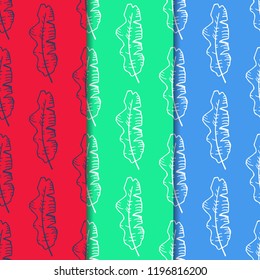 seamless floral pattern tropical palm leaves