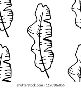 seamless floral pattern tropical palm leaves